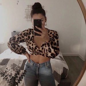 @forever21 Leopard Print Crop Top